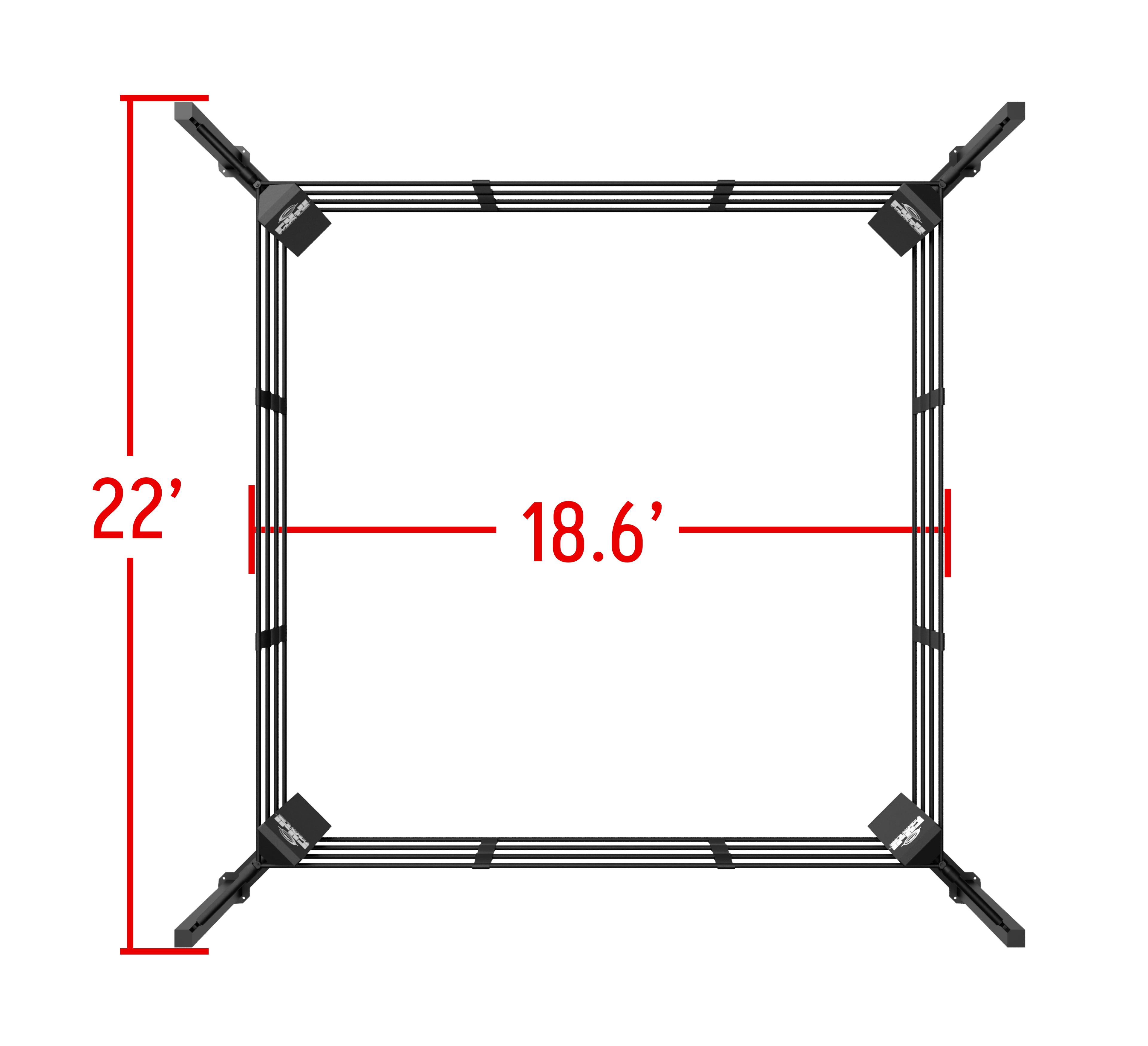 Floor Mount Boxing Ring