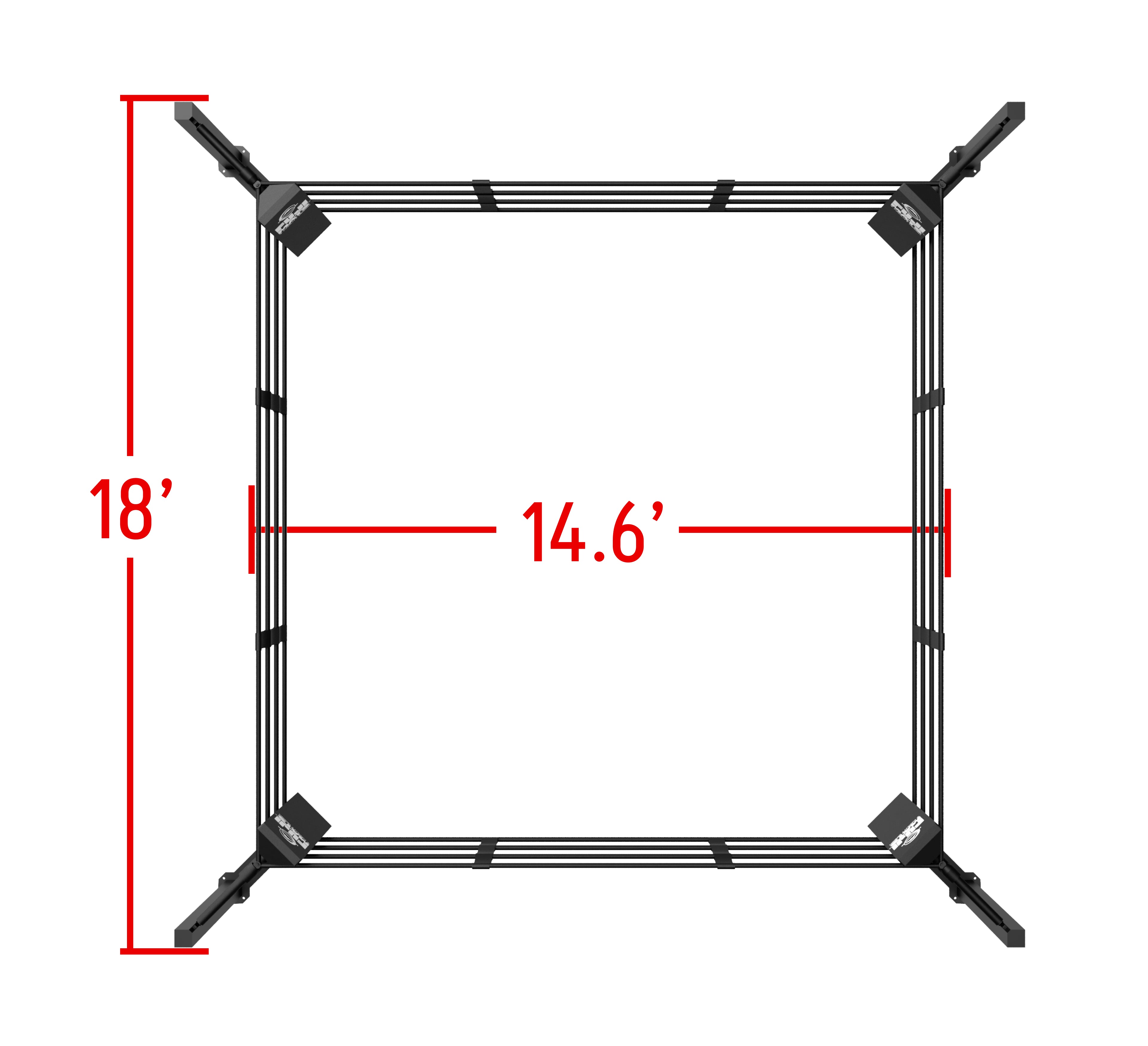 Floor Mount Boxing Ring