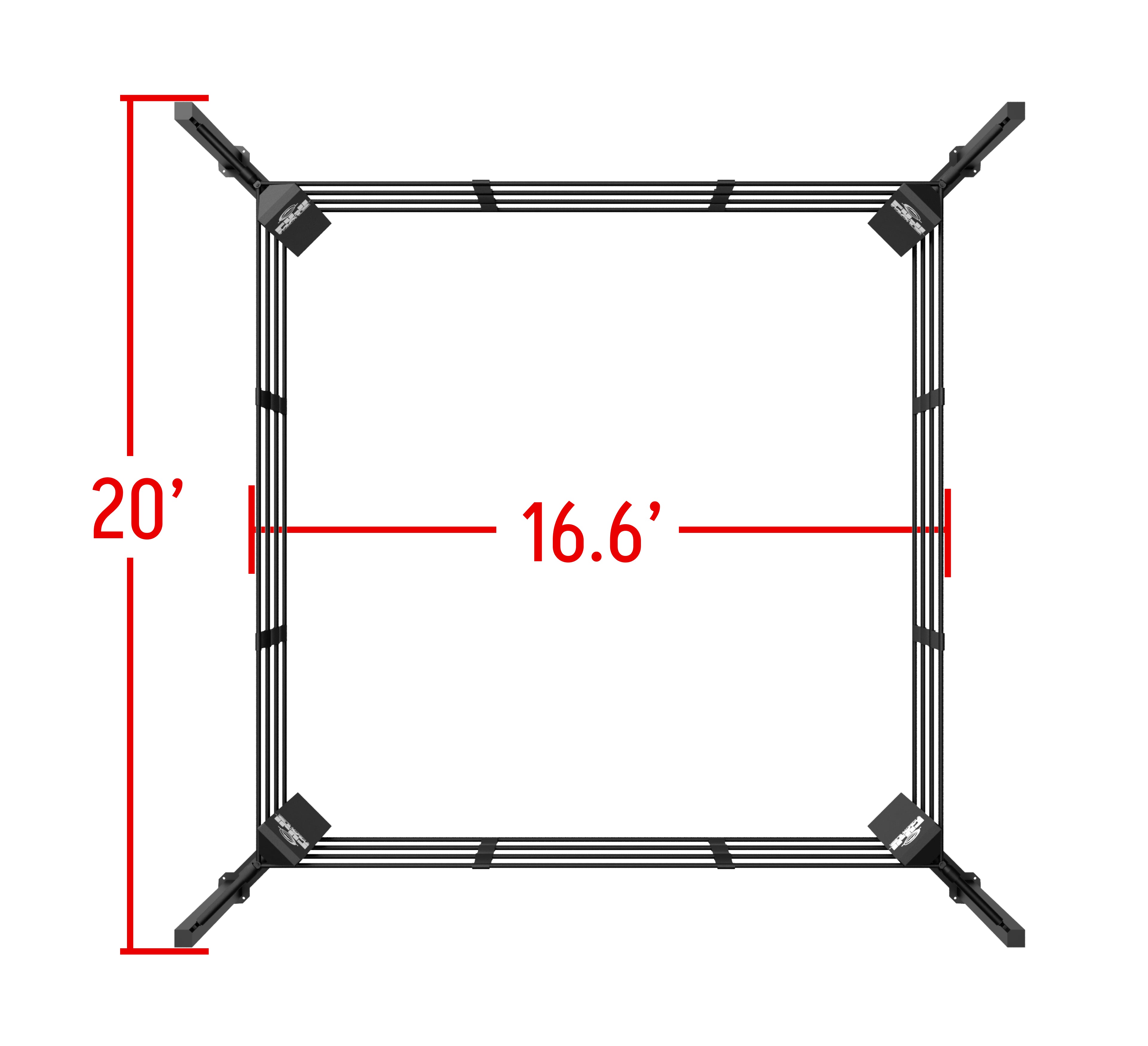 Floor Mount Boxing Ring