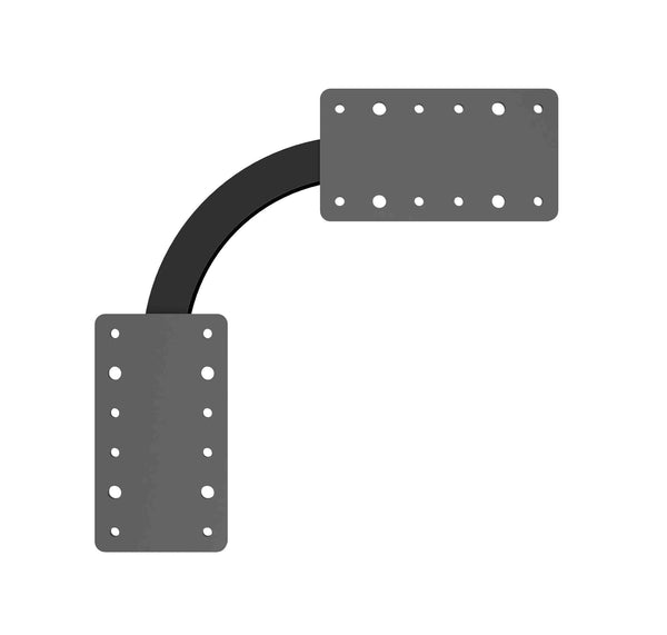 Trolley Bag Rack: Ceiling Mount Curve Unit